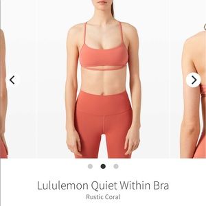 Lululemon NWT Quiet Within Bra Size 10